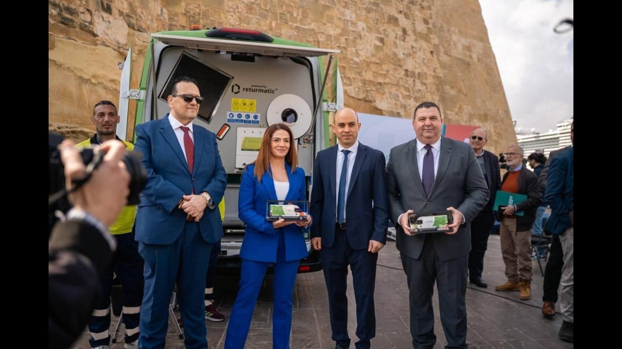 ReturMobil fleet in Malta supporting doorstep container collection for local residents